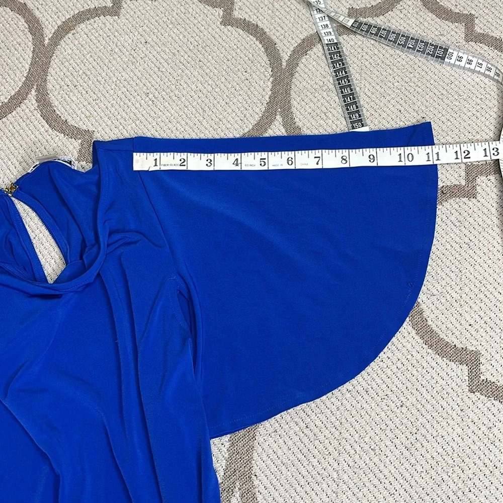 💰Calvin Klein round neck butterfly short sleeve Shift stretchy swing dress - Picture 12 of 13